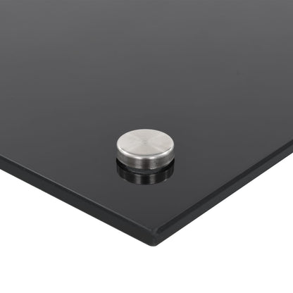 Spatscherm Keuken Gehard Glas 100 x 50 cm Zwart