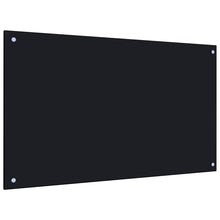 Spatscherm Keuken Gehard Glas 100 x 60 cm Zwart