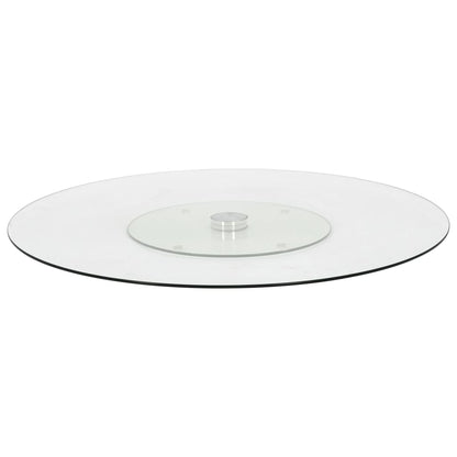 Serveerbord Draaiend 60 Cm Gehard Glas Transparant