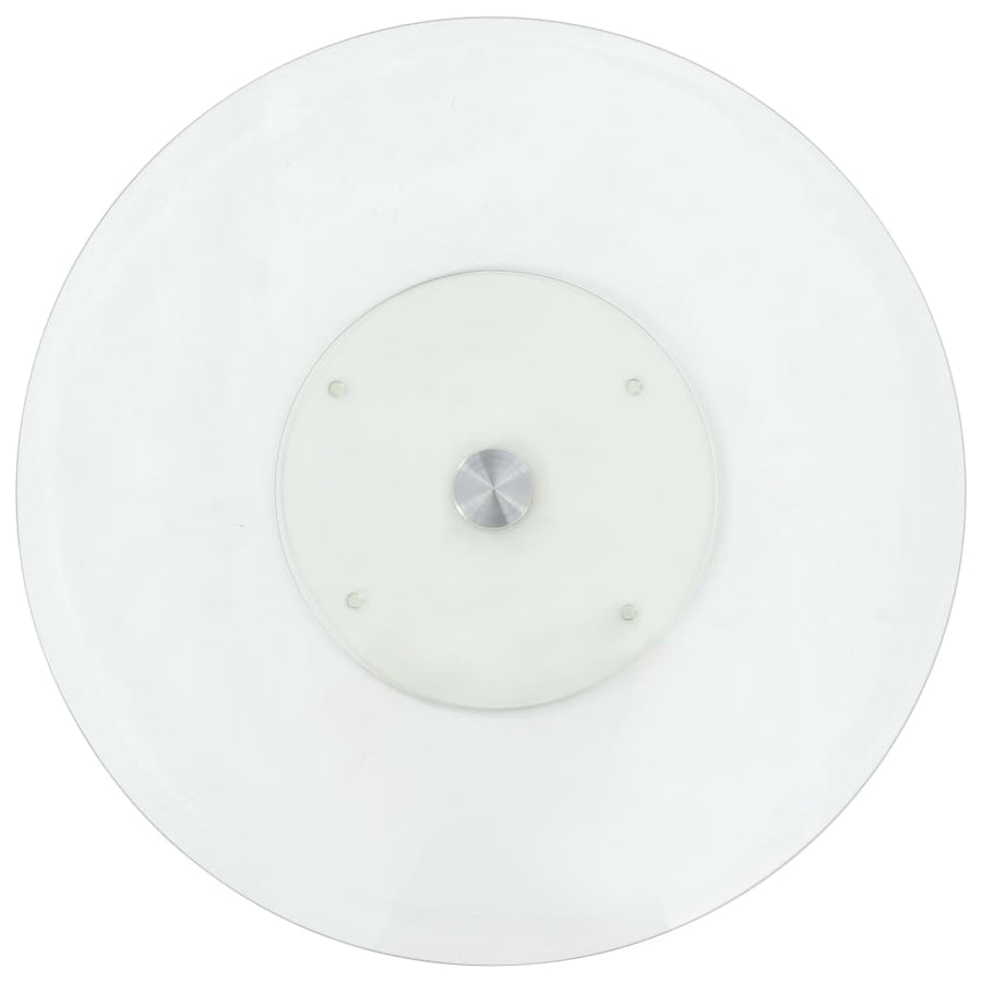 Serveerbord Draaiend 60 Cm Gehard Glas Transparant