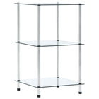 Vitrinekast 40x40x67 cm gehard glas transparant