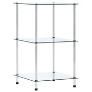 Vitrinekast 40x40x67 cm gehard glas transparant