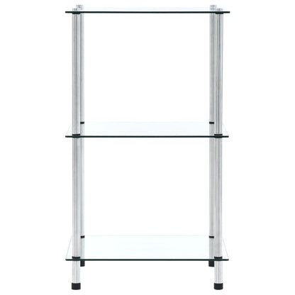 Kastje 3-Laags 40X40X Gehard Glas Transparant 67 cm Doorzichtig