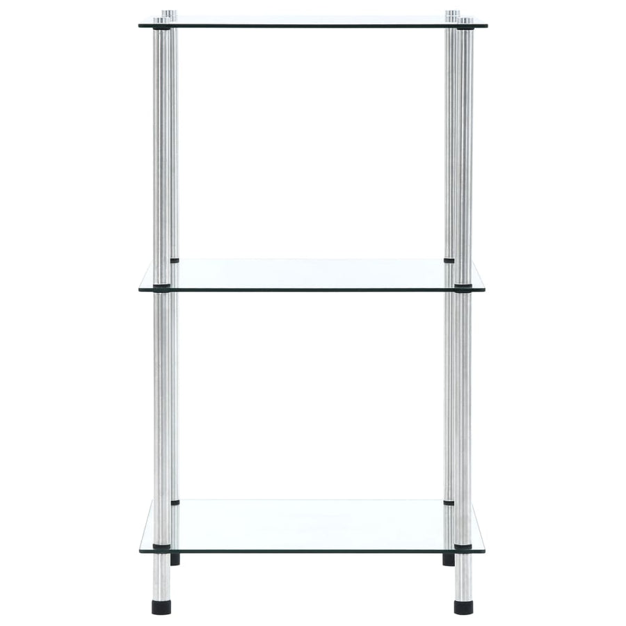 Kastje 3-Laags 40X40X Gehard Glas Transparant 67 cm Doorzichtig