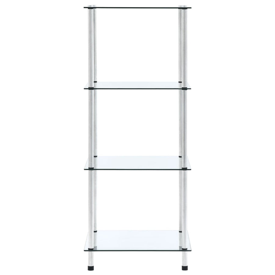 Kastje 4-Laags 40X40X00 Cm Gehard Glas Transparant 100 cm Doorzichtig