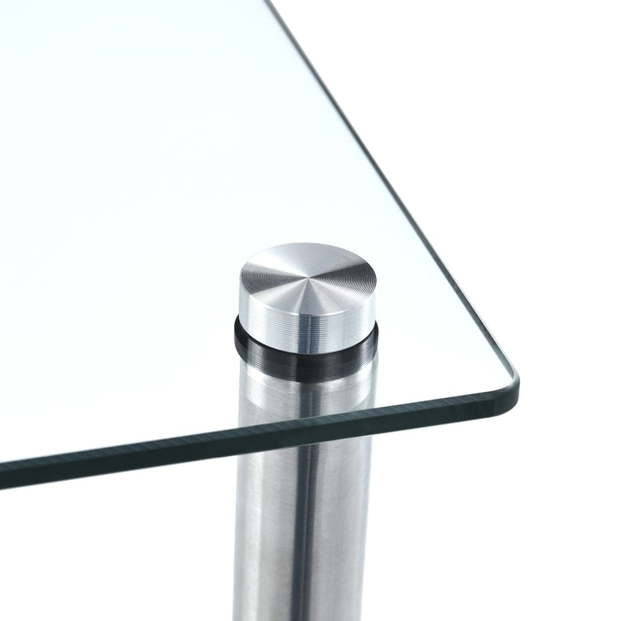 Kastje 4-Laags 40X40X00 Cm Gehard Glas Transparant 100 cm Doorzichtig