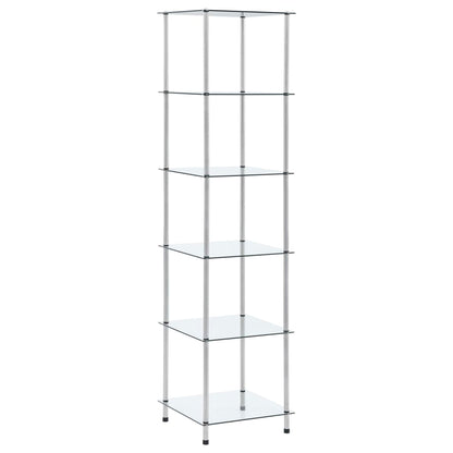 Kastje 6-Laags 40X40X60 Cm Gehard Glas Transparant 160 cm Doorzichtig