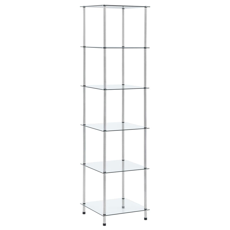 Kastje 6-Laags 40X40X60 Cm Gehard Glas Transparant 160 cm Doorzichtig