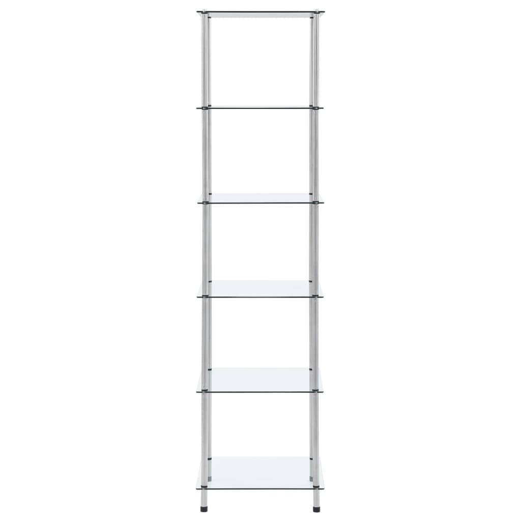 Kastje 6-Laags 40X40X60 Cm Gehard Glas Transparant 160 cm Doorzichtig