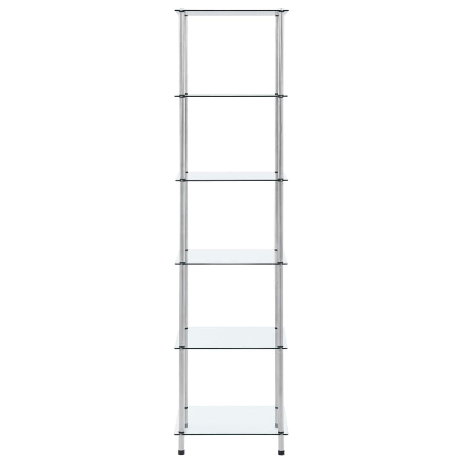 Kastje 6-Laags 40X40X60 Cm Gehard Glas Transparant 160 cm Doorzichtig