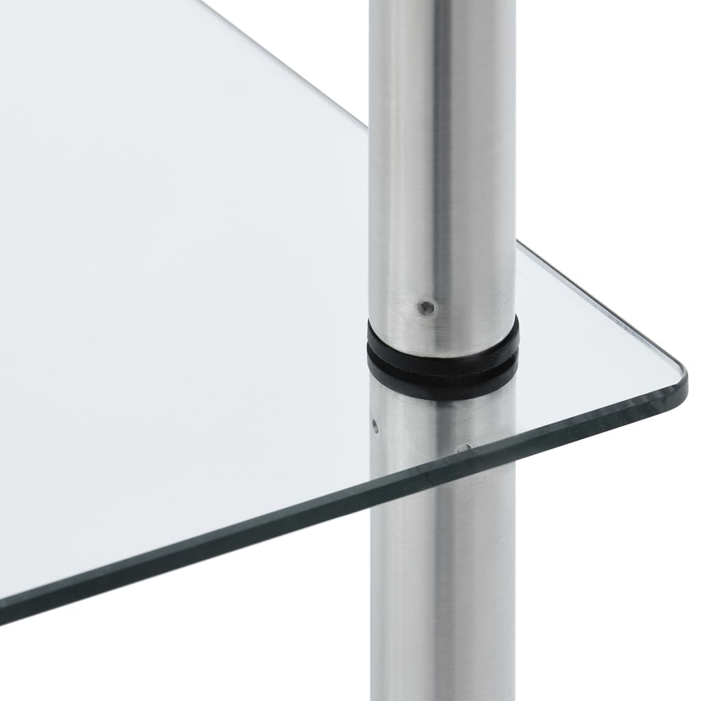 Kastje 6-Laags 40X40X60 Cm Gehard Glas Transparant 160 cm Doorzichtig