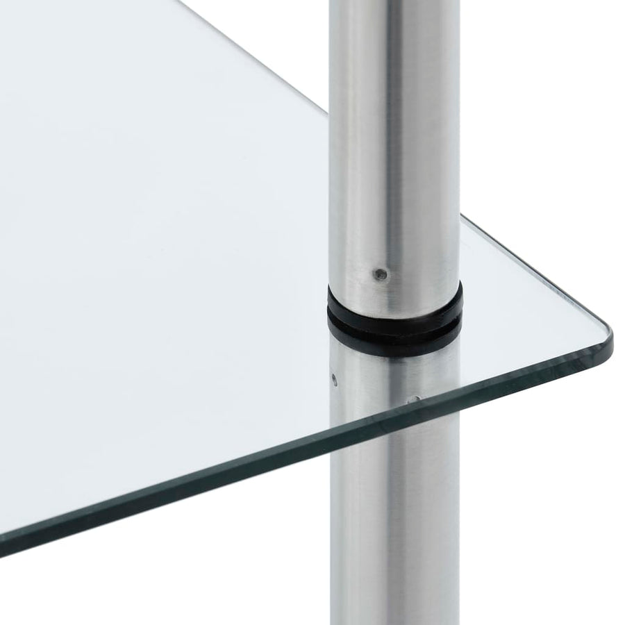 Kastje 6-Laags 40X40X60 Cm Gehard Glas Transparant 160 cm Doorzichtig