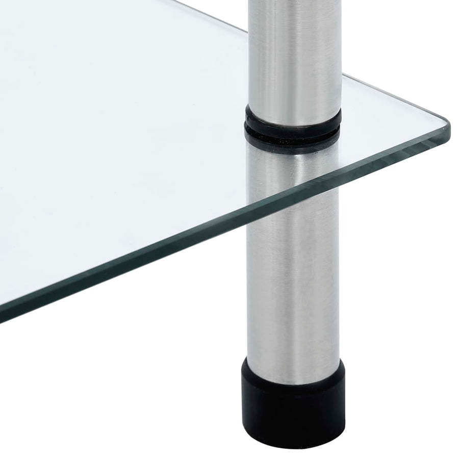 Kastje 6-Laags 40X40X60 Cm Gehard Glas Transparant 160 cm Doorzichtig