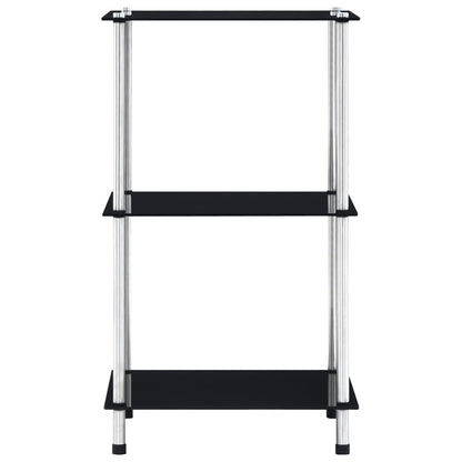 Kastje 3-Laags 40X40X Gehard Glas 67 cm Zwart