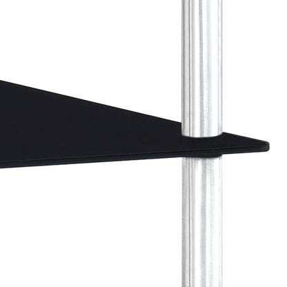Kastje 3-Laags 40X40X Gehard Glas 67 cm Zwart