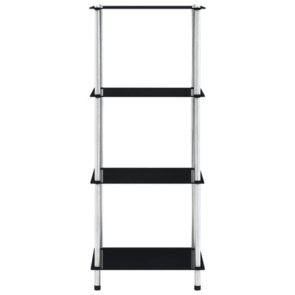 Kastje 4-Laags 40X40X00 Cm Gehard Glas 100 cm Zwart