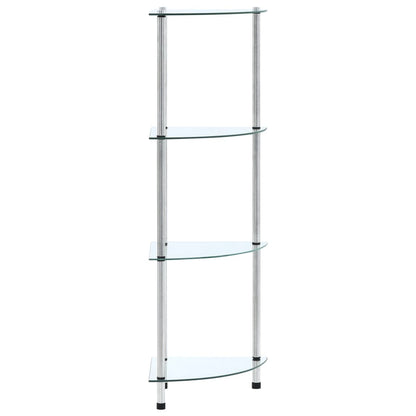 Kastje 30X30X00 Cm Gehard Glas Transparant Doorzichtig 4-laags