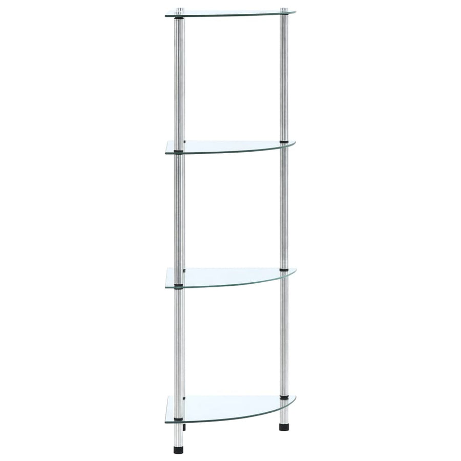 Kastje 30X30X00 Cm Gehard Glas Transparant Doorzichtig 4-laags