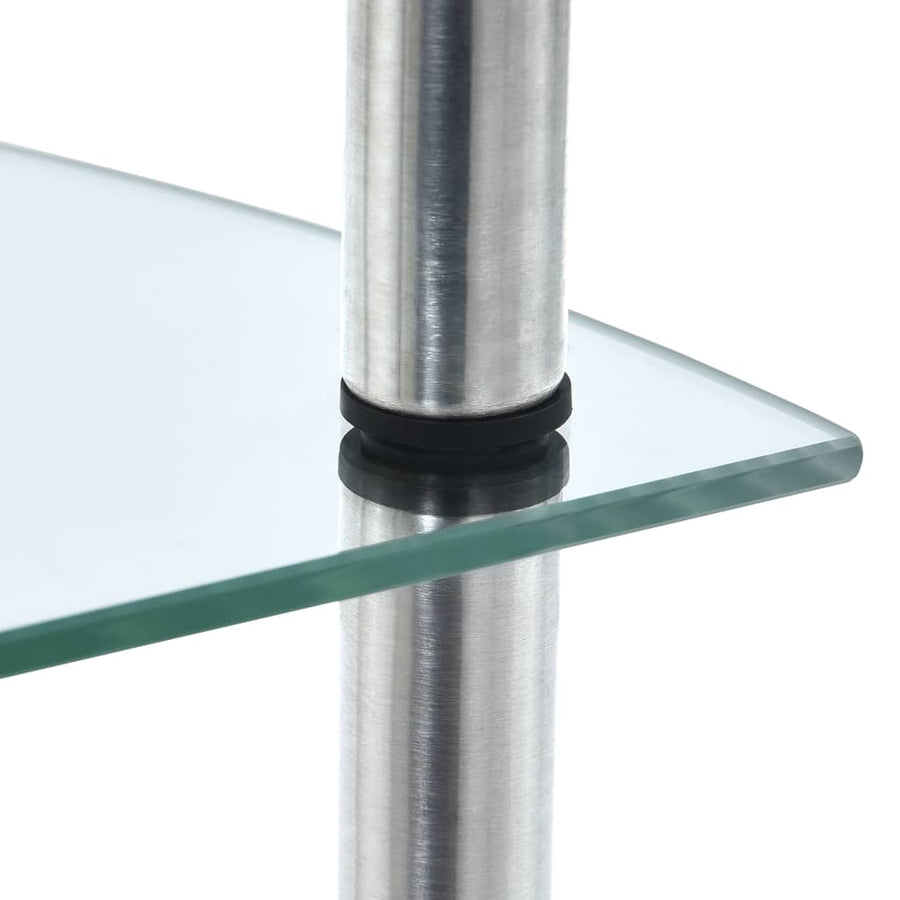 Kastje 30X30X00 Cm Gehard Glas Transparant Doorzichtig 4-laags