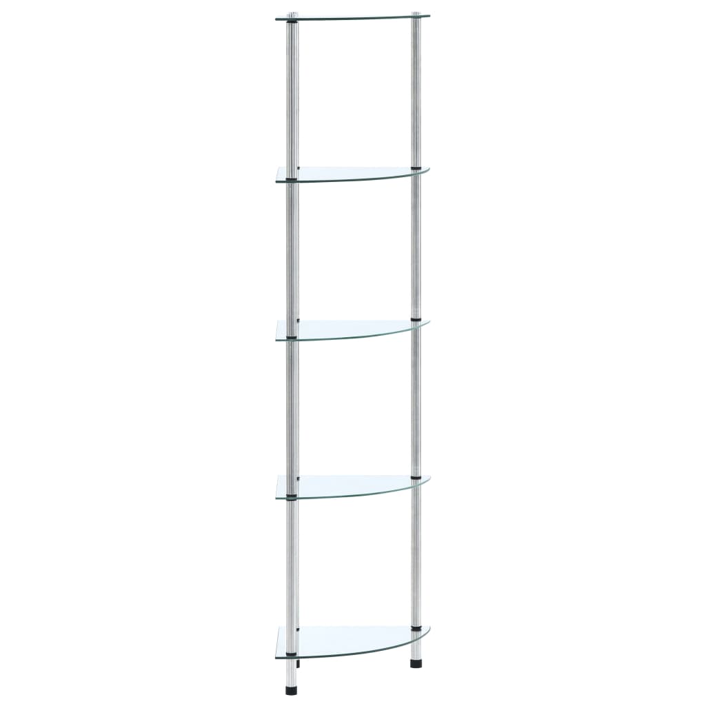 Kastje 30X30X30 Cm Gehard Glas Transparant Doorzichtig 5-laags