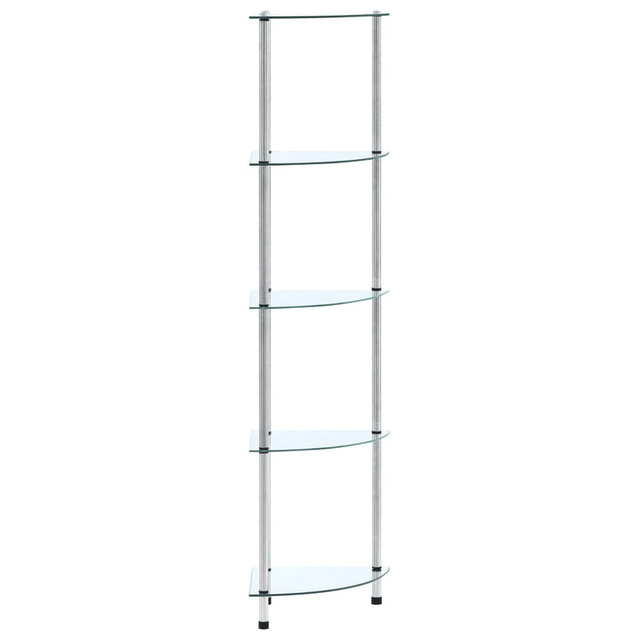 Kastje 30X30X30 Cm Gehard Glas Transparant Doorzichtig 5-laags