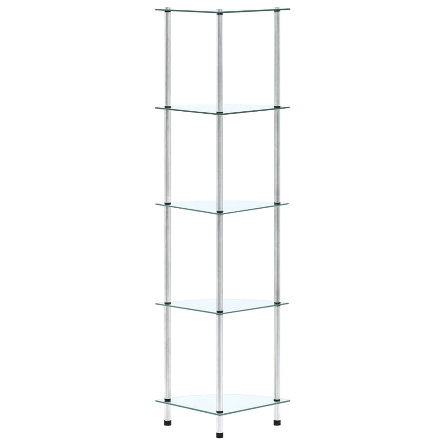 Kastje 30X30X30 Cm Gehard Glas Transparant Doorzichtig 5-laags