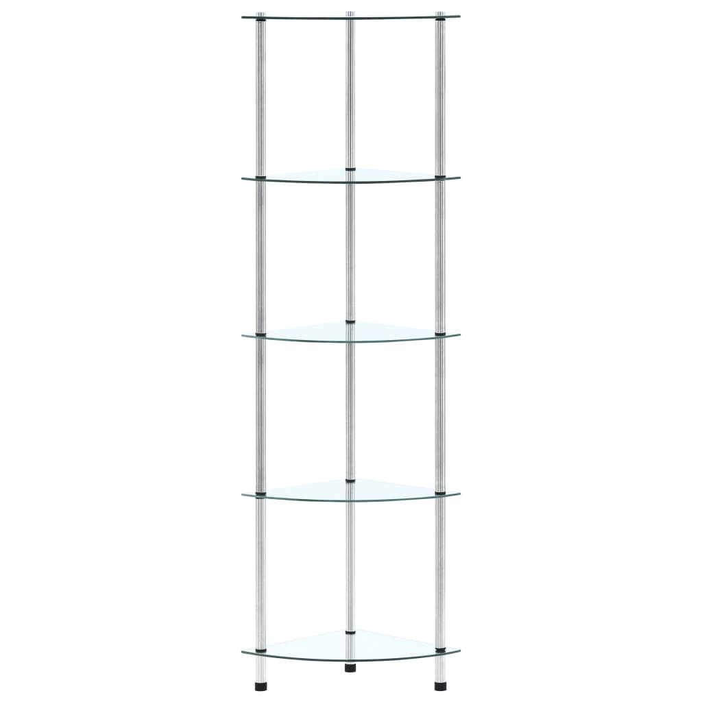 Kastje 30X30X30 Cm Gehard Glas Transparant Doorzichtig 5-laags