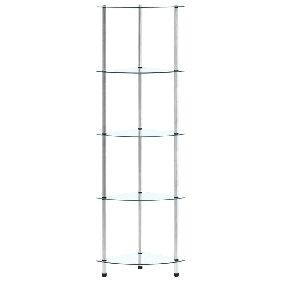 Kastje 30X30X30 Cm Gehard Glas Transparant Doorzichtig 5-laags