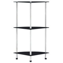 Kastje 30X30X67 Cm Gehard Glas Zwart 3-laags