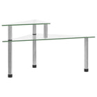 Keukenschap 49,5x35x19 cm gehard glas transparent