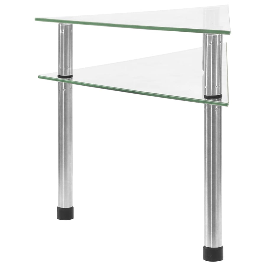 Keukenschap 49,5X35X19 Cm Gehard Glas Transparent Doorzichtig