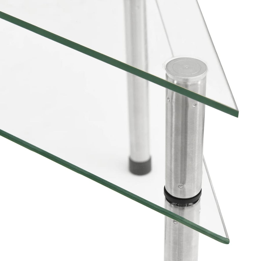 Keukenschap 49,5X35X19 Cm Gehard Glas Transparent Doorzichtig