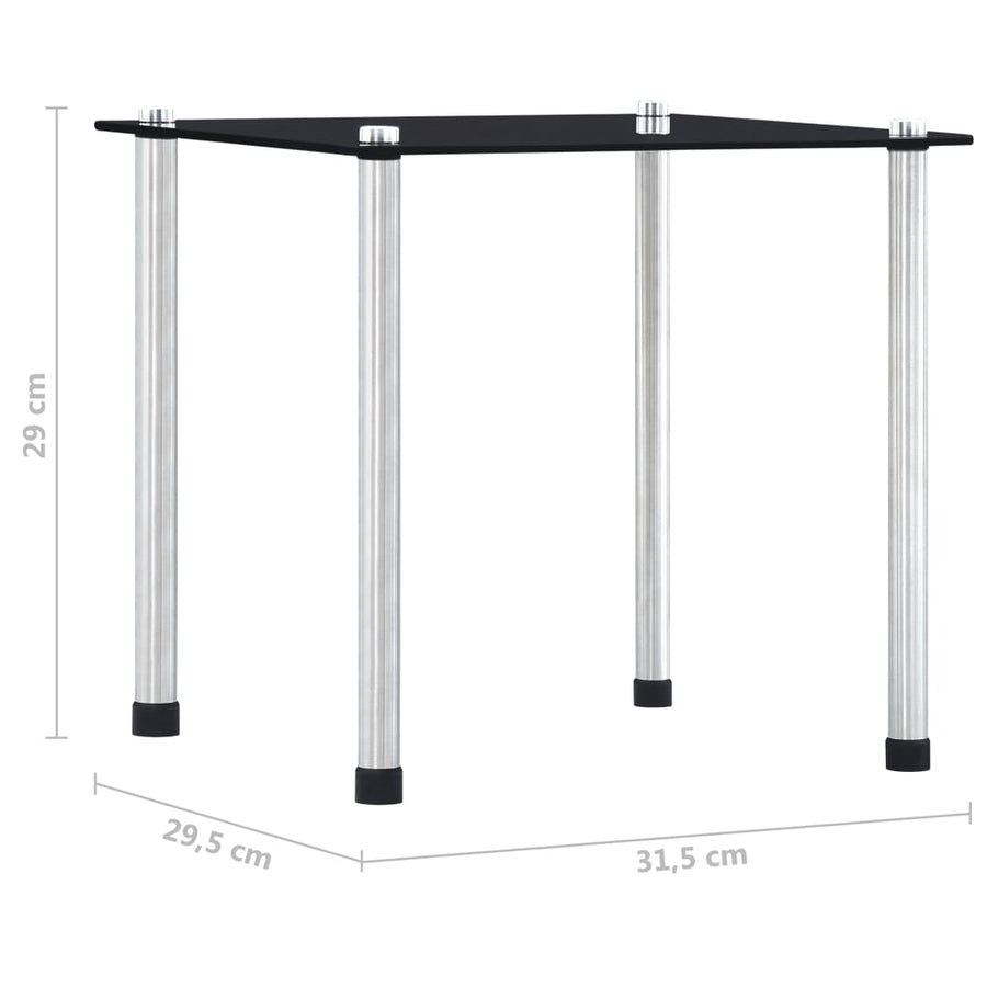 -Delige Tafeltjesset Gehard Glas Zwart