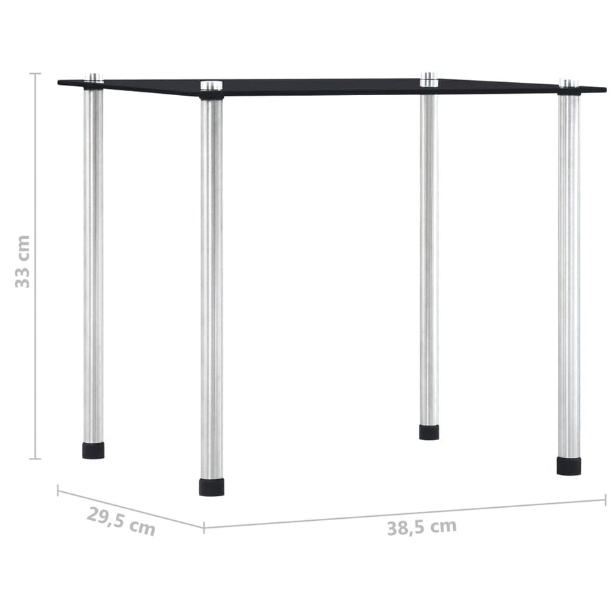 -Delige Tafeltjesset Gehard Glas Zwart