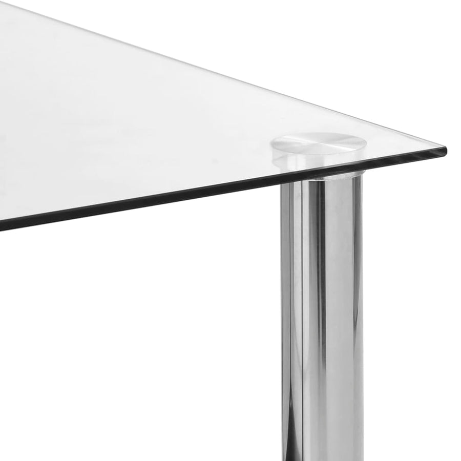 Bijzettafel 45X50X45 Cm Gehard Glas Transparant Doorzichtig