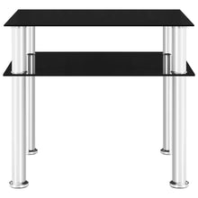 Bijzettafel 45X50X45 Cm Gehard Glas Zwart