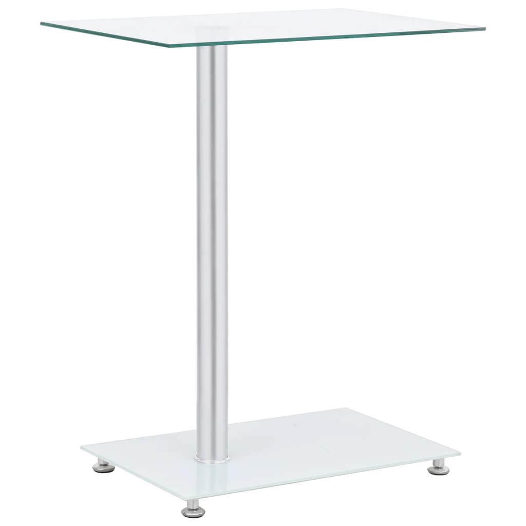 Bijzettafel U-Vormig 45X30X58 Cm Gehard Glas Transparant