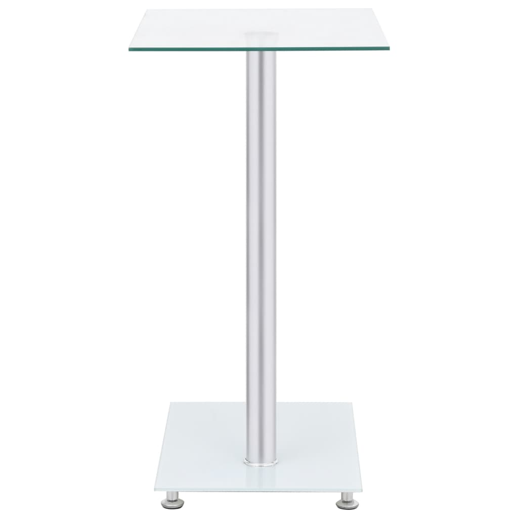 Bijzettafel U-Vormig 45X30X58 Cm Gehard Glas Transparant