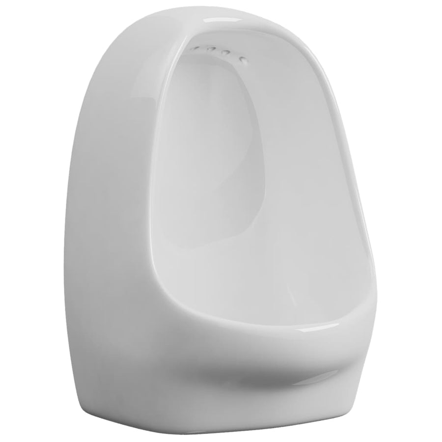 Wandurinoir Met Spoelklep Keramiek Wit