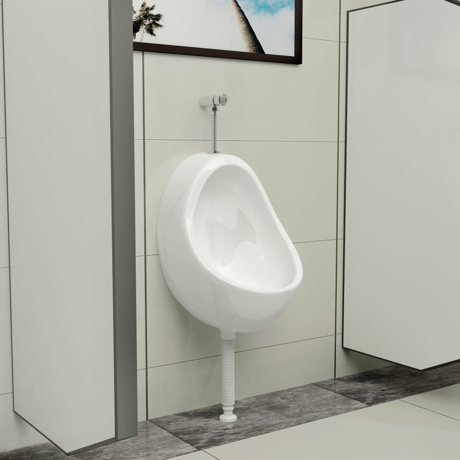 Wandurinoir Met Spoelklep Keramiek Wit