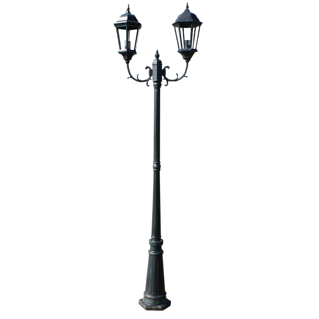 Tuinlantaarn Met Armen 30 Cm Aluminium Donkergroen/Zwart 2