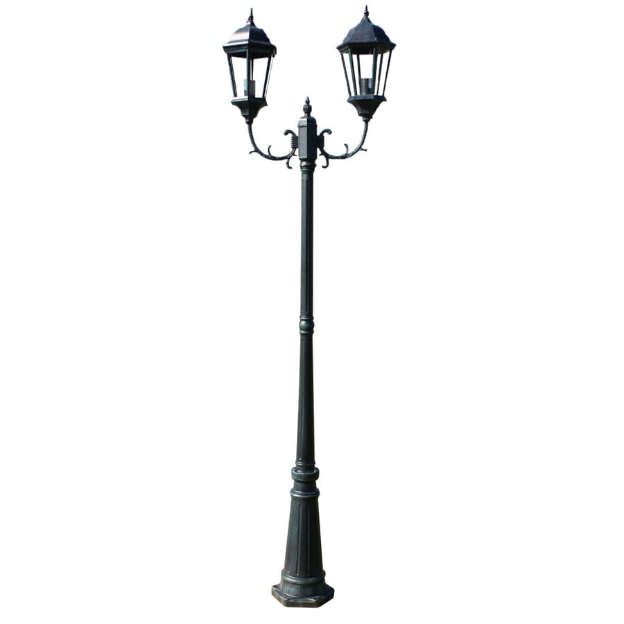 Tuinlantaarn Met Armen 30 Cm Aluminium Donkergroen/Zwart 2