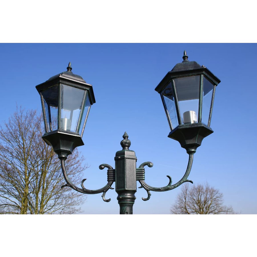 Tuinlantaarn Met Armen 30 Cm Aluminium Donkergroen/Zwart 2