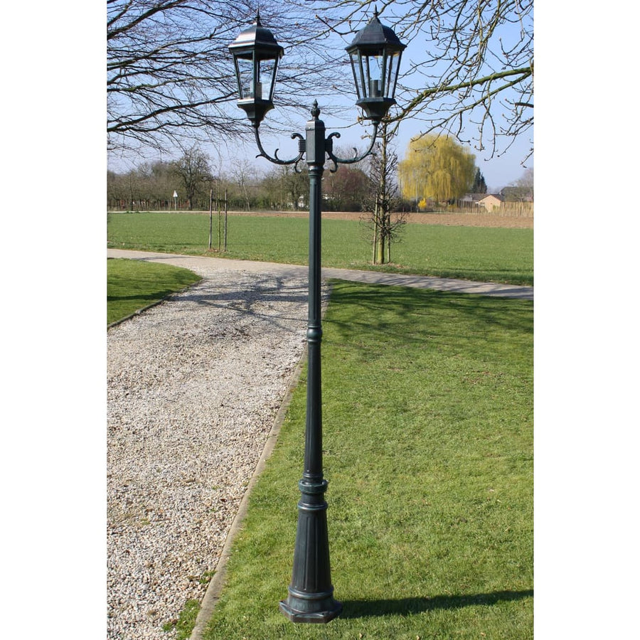 Tuinlantaarn Met Armen 30 Cm Aluminium Donkergroen/Zwart 2