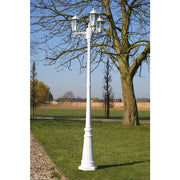 Tuinlantaarn 3-arms 215 cm wit