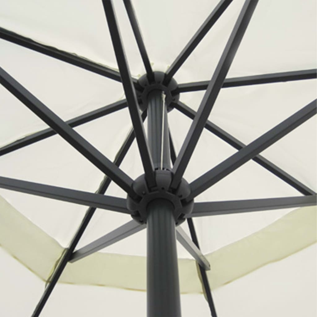 Parasol Samos Aluminium 500 cm Wit