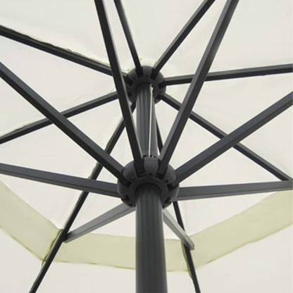 Parasol Samos Aluminium 500 cm Wit