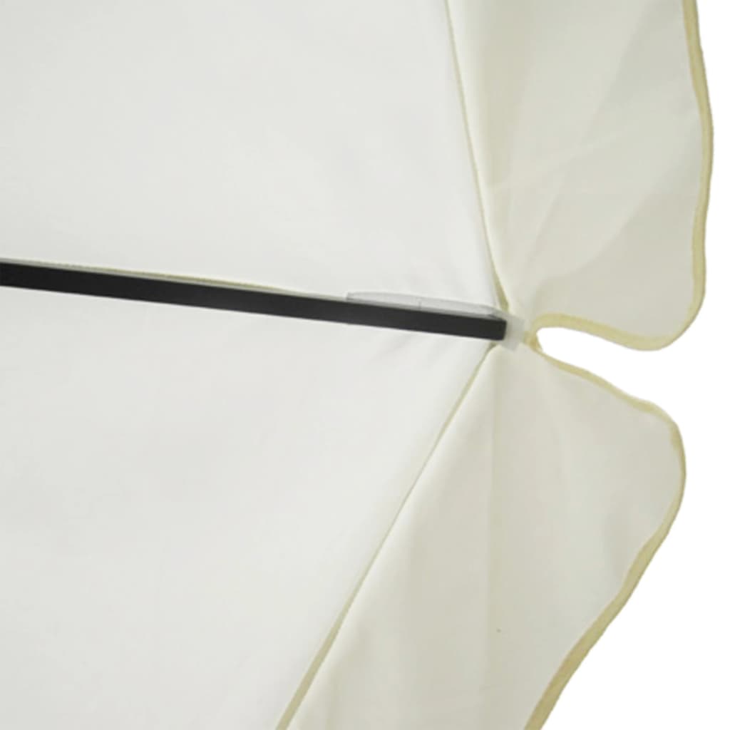Parasol Samos Aluminium 500 cm Wit