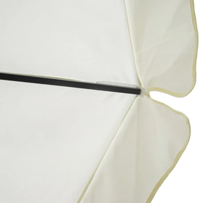 Parasol Samos Aluminium 500 cm Wit
