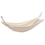 Hangmat 260x150 cm crème katoen polyester